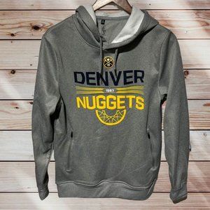Denver Nuggets Hoodie Size Medium Gray